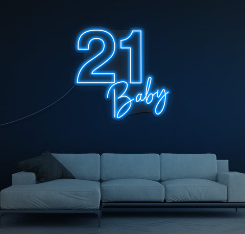 21 Baby LED Neon Sign