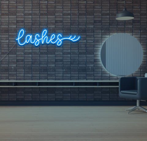 Lashes LED Neon Sign