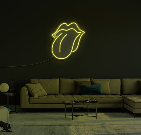 Rolling Stones Logo LED Neon Sign