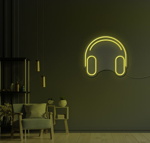 Headphones LED Neon Sign