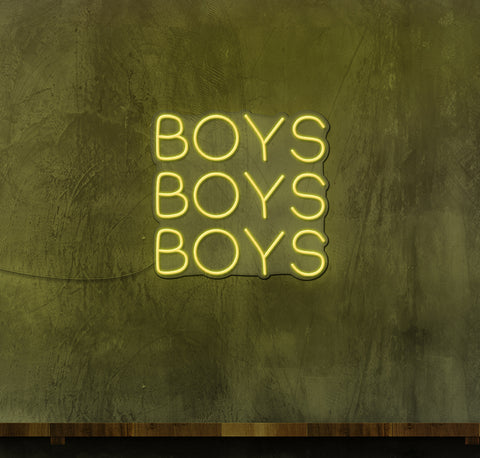 Boys, Boys, Boys LED Neon Sign