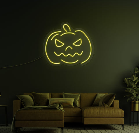 Simple Pumpkin LED Neon Sign