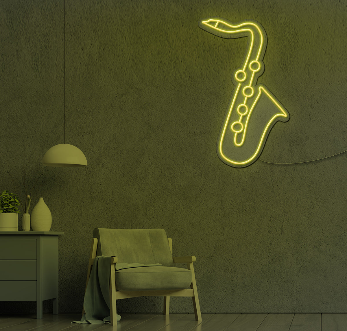 Saxophone LED Neon Sign