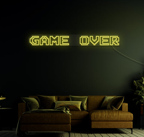 Game Over LED Neon Sign