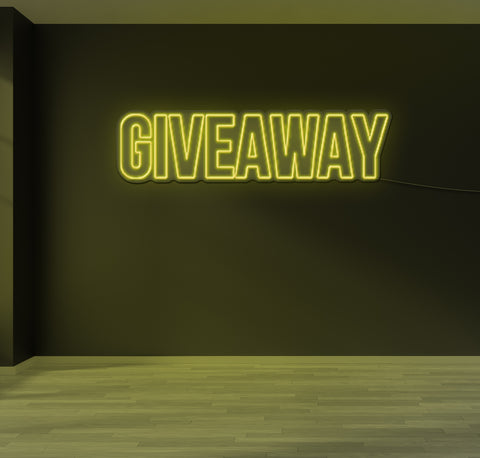 Giveaway LED Neon Sign