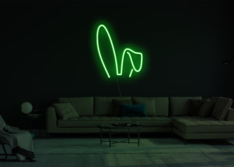 Extra Flop Bunny Ears LED Neon Sign