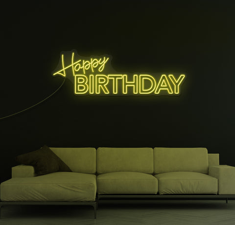 Happy Birthday LED Neon Sign