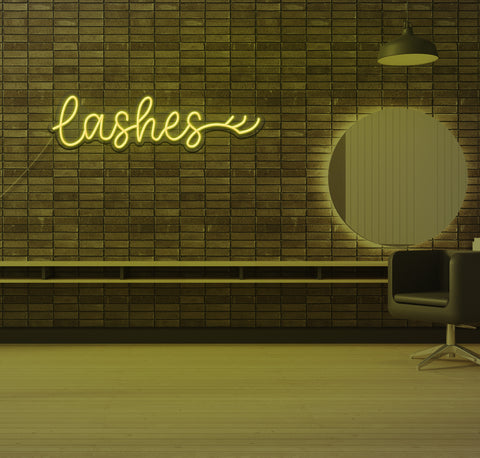 Lashes LED Neon Sign