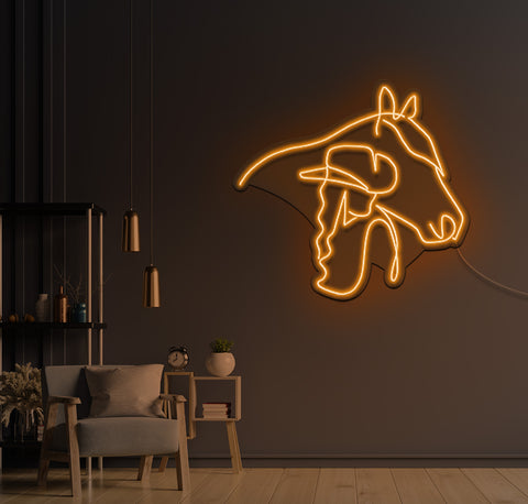 Cowboy LED Neon Sign