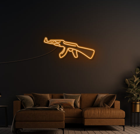 AK47 LED Neon Sign