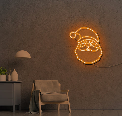 Happy Santa LED Neon Sign