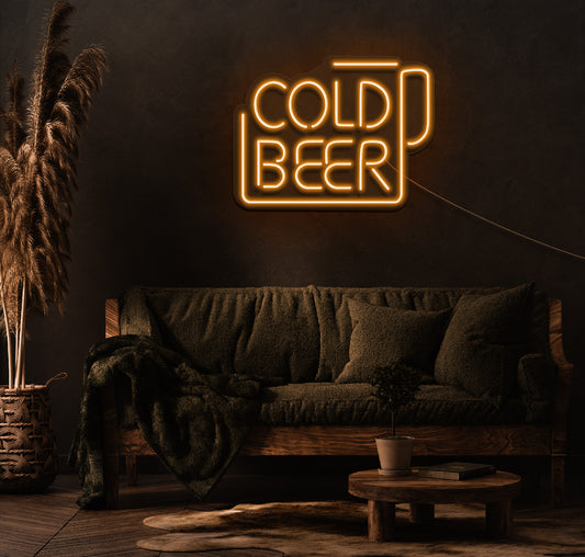 Cold Beer LED Neon Sign