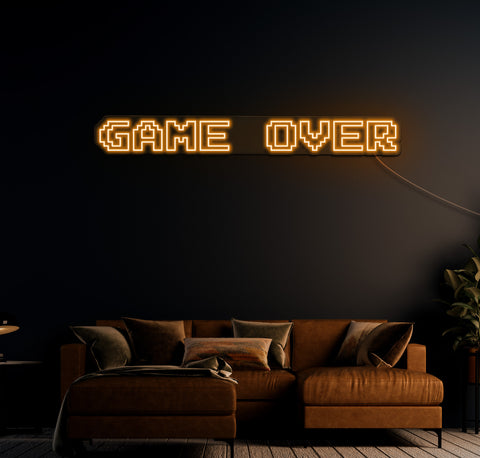 Game Over LED Neon Sign