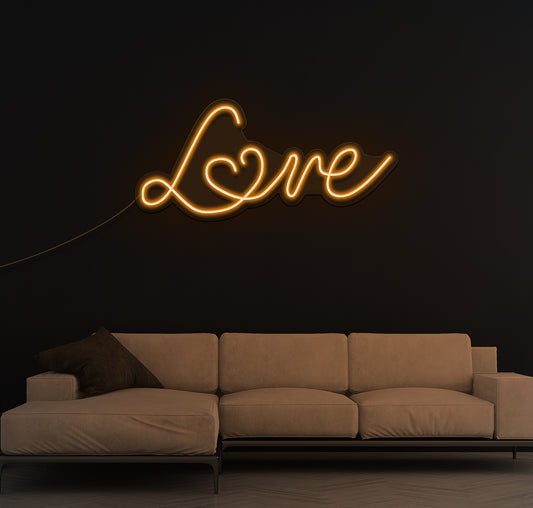 Red Love LED Neon Sign