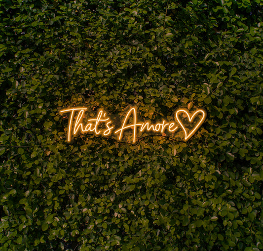 That's Amore (Heart) LED Neon Sign