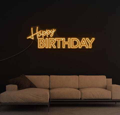 Happy Birthday LED Neon Sign