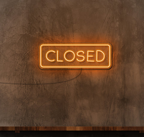 CLOSED LED Neon Sign