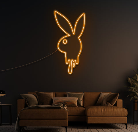 Bunny Boy Drip LED Neon Sign