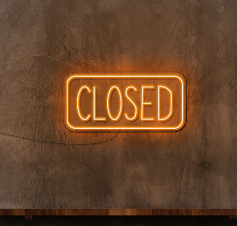 Closed Boxed LED Neon Sign