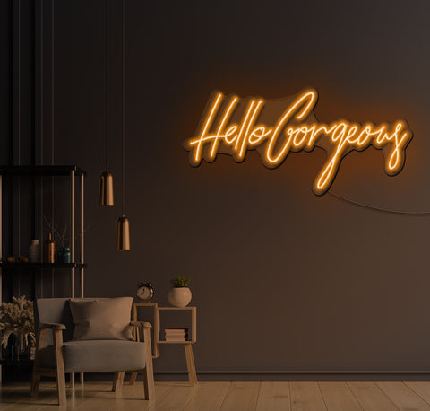 Hello Longsight Led Sign Hello Gorgeous LED Neon Sign – The Neon Factory Australia