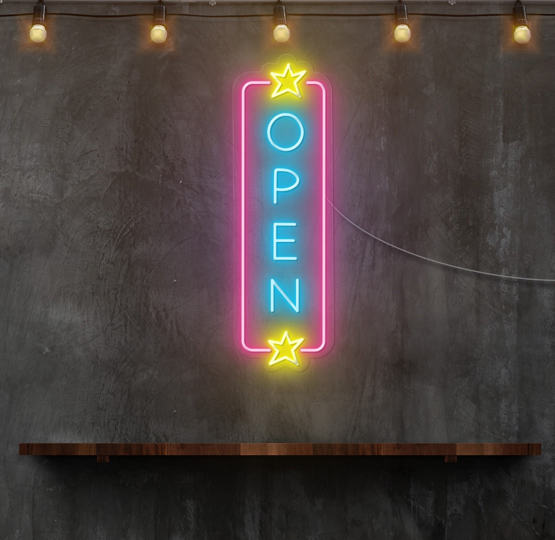 Open Stars LED Neon Sign