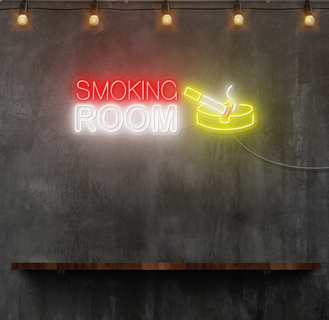 Smoking Room LED Neon Sign