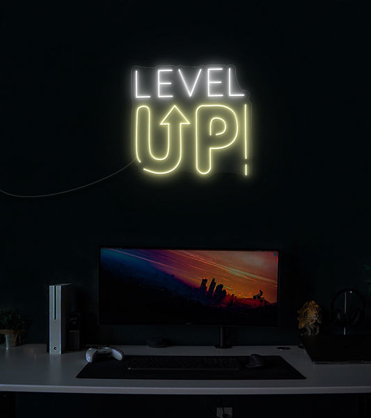 Level Up LED Neon Sign