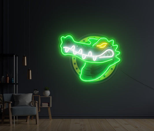 Crocodile LED Neon Sign