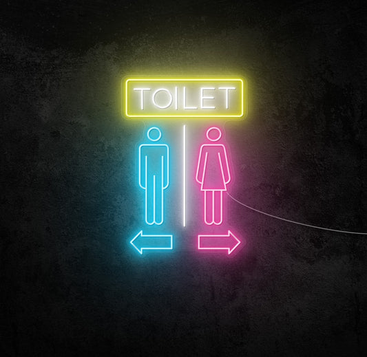 Men's Left Women's Right LED Neon Sign