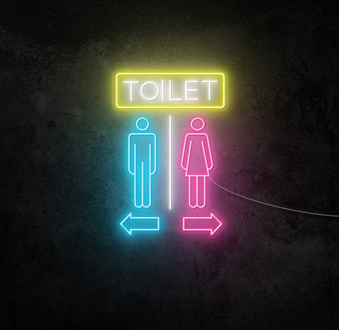 Men's Left Women's Right LED Neon Sign