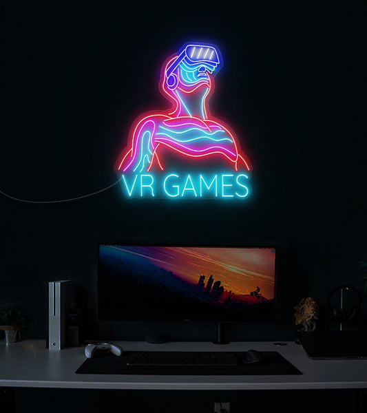 VR Games LED Neon Sign