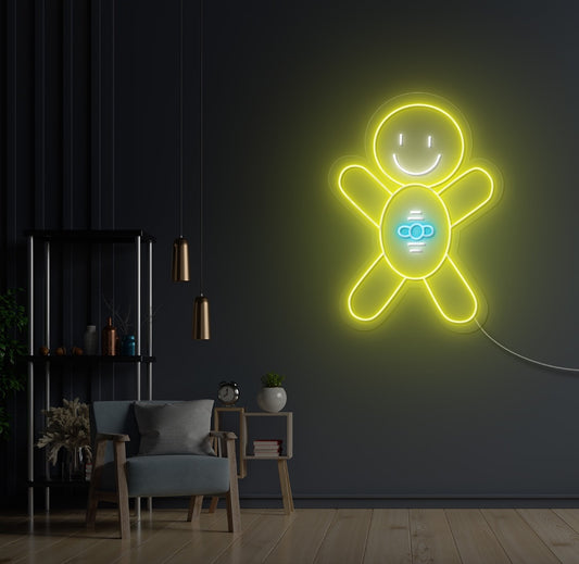 Ginger Bread Man LED Neon Sign