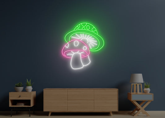 Mushrooms LED Neon Sign