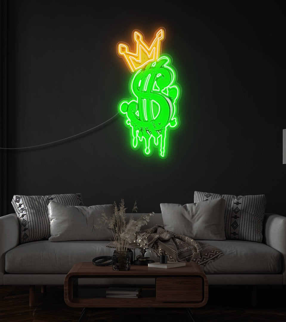 Cash King LED Neon Sign