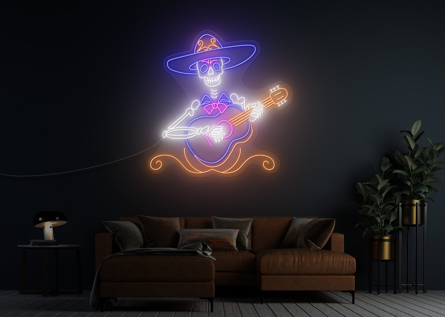 Musical Skeleton LED Neon Sign – The Neon Factory