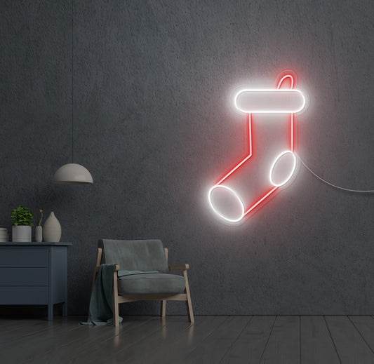 Simple Stocking LED Neon Sign