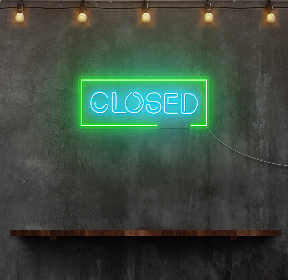 CLOSED LED Neon Sign