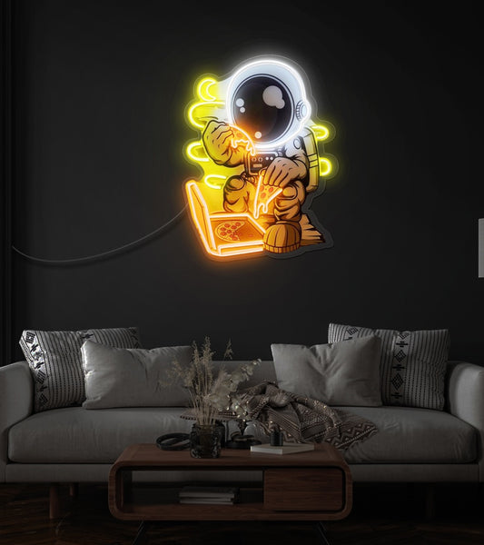 Hungry Astronaut LED Neon Sign