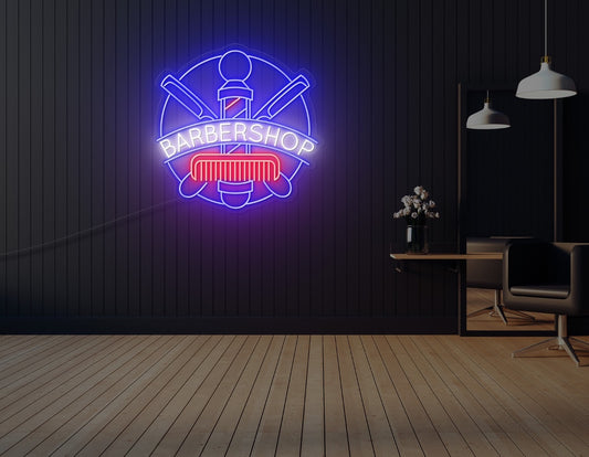 Barbershop LED Neon Sign