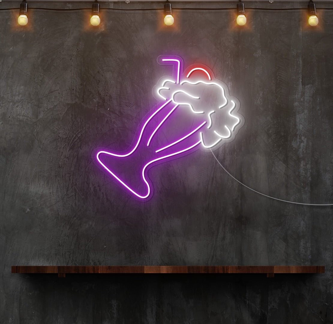 Milkshake LED Neon Sign