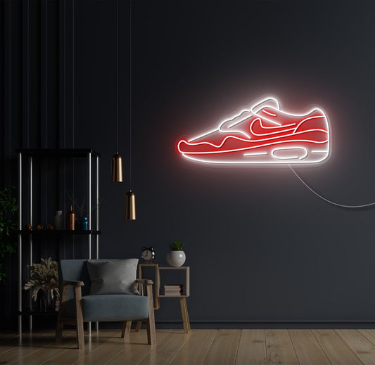 Red Sneakers LED Neon Sign