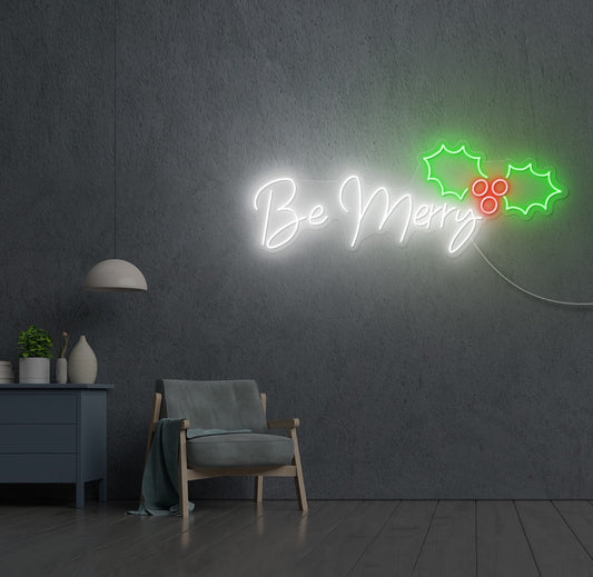 Be Merry LED Neon Sign
