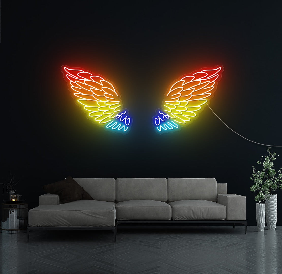 Angel Wings LED Neon Sign