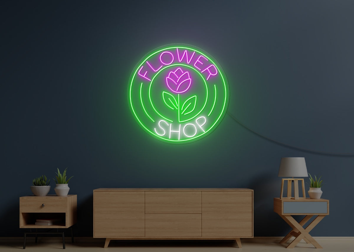 Flower Shop LED Neon Sign