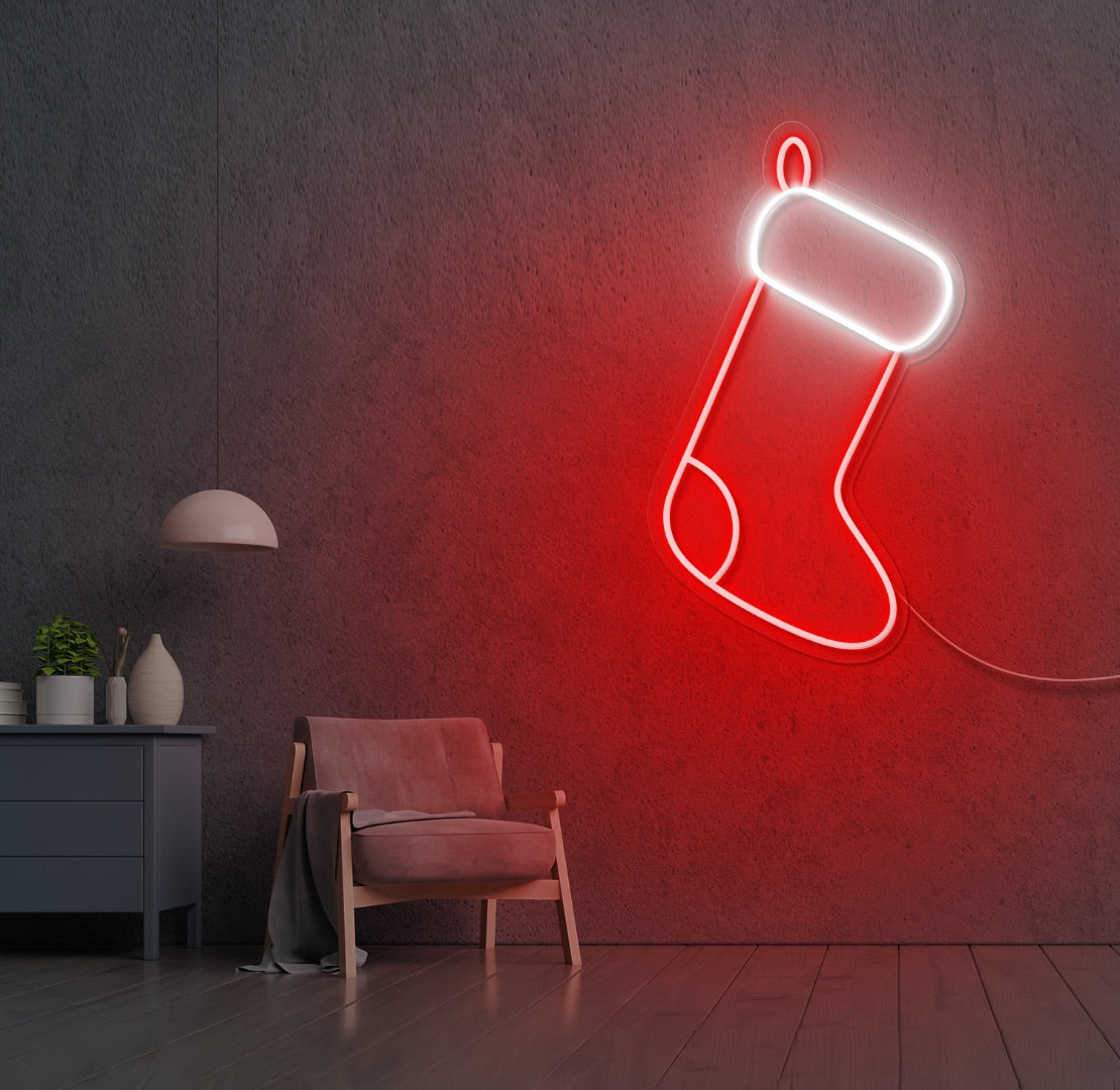 Christmas Stocking LED Neon Sign