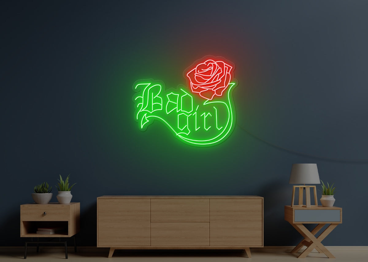 Bad Girl LED Neon Sign