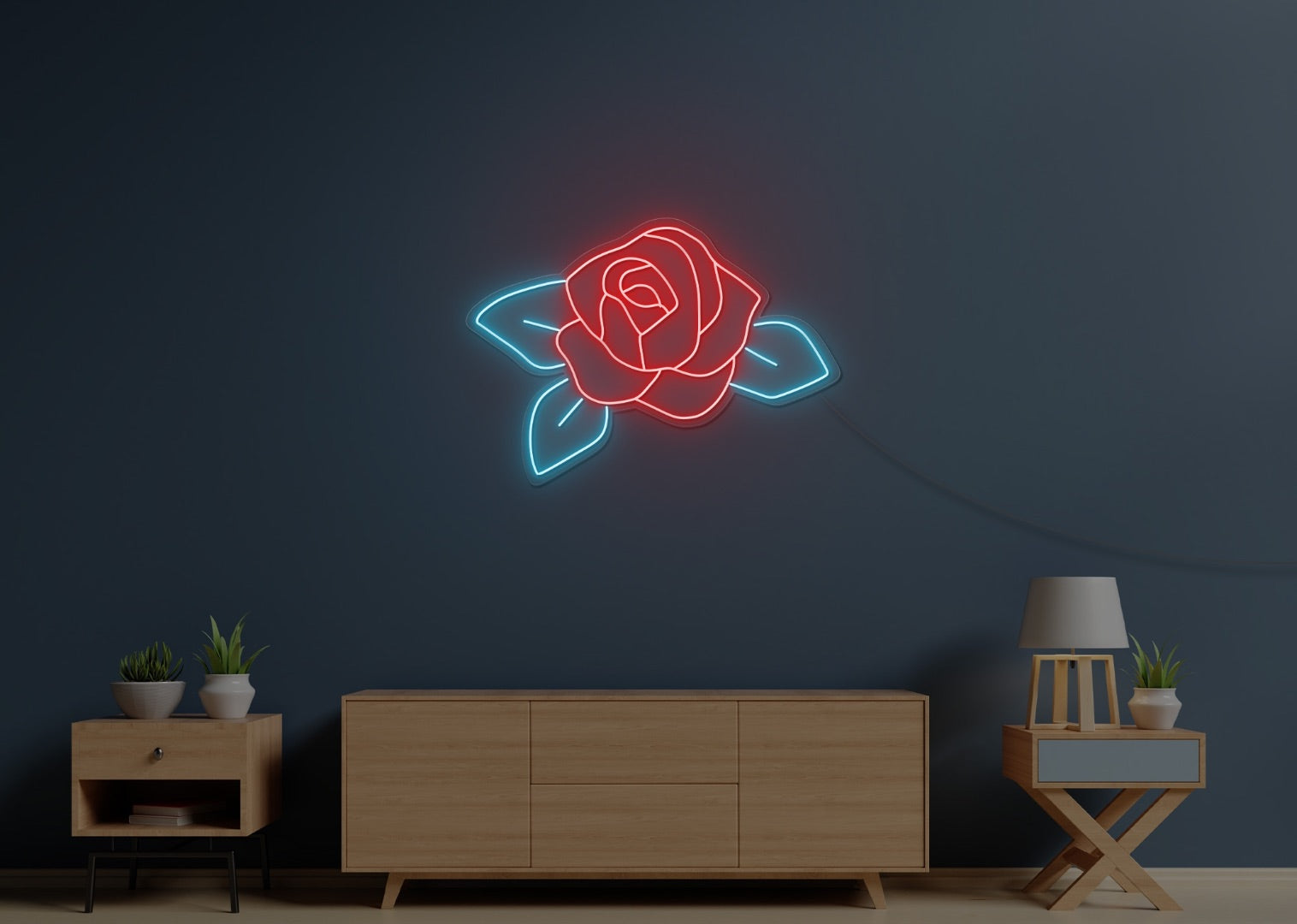Rose Bud LED Neon Sign – The Neon Factory