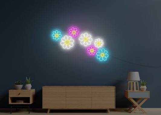 Flowerheads LED Neon Sign