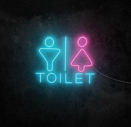 Toilet Characters LED Neon Sign