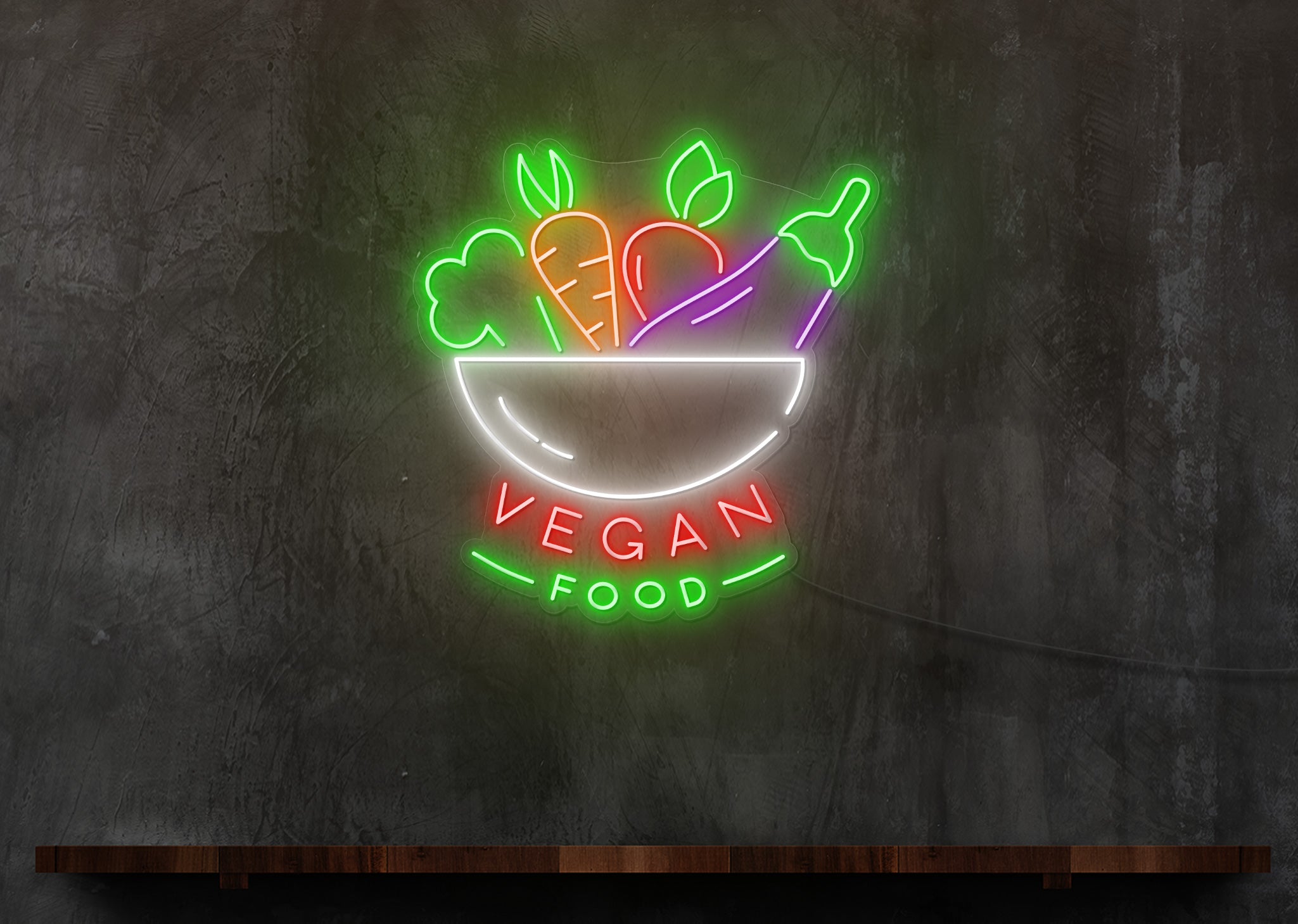 Vegan Food LED Neon Sign – The Neon Factory